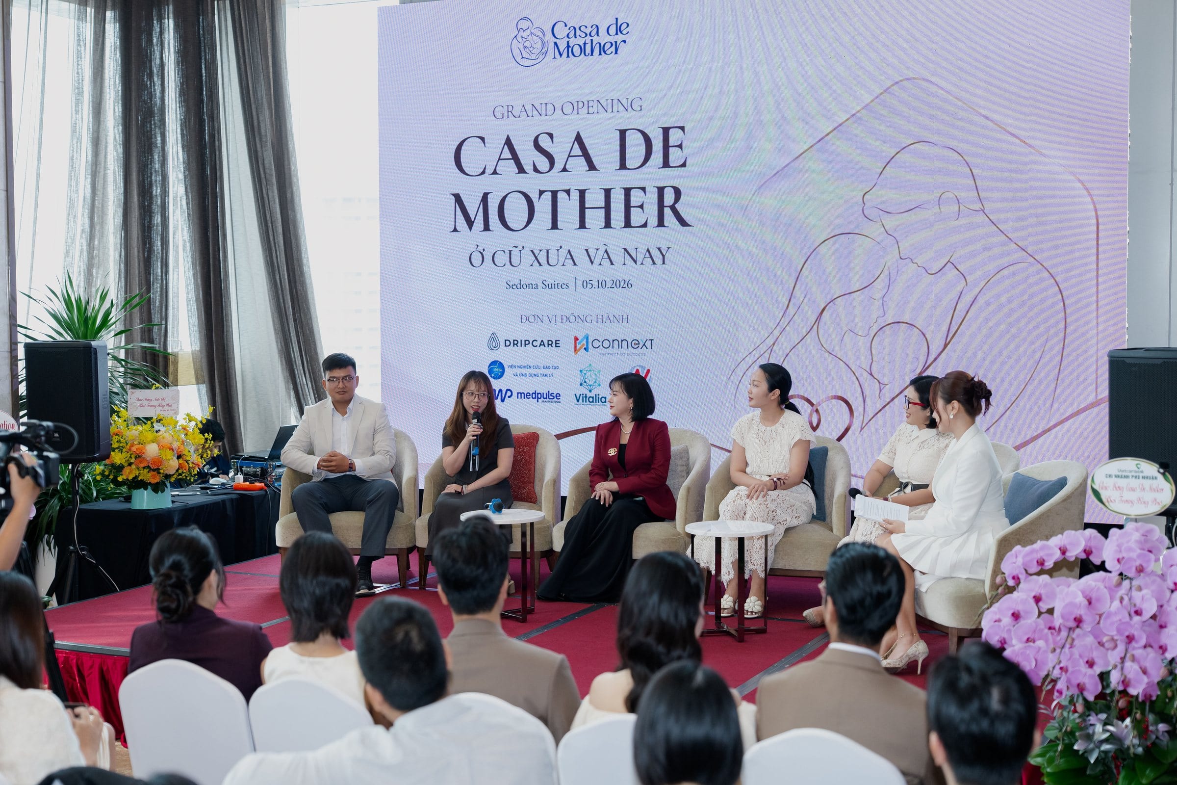 Casa de Mother's panel on confinement, then and now, at Sedona Suites Hotel, 67 Le Loi, Saigon Ward, Ho Chi Minh City, 5 October 2026